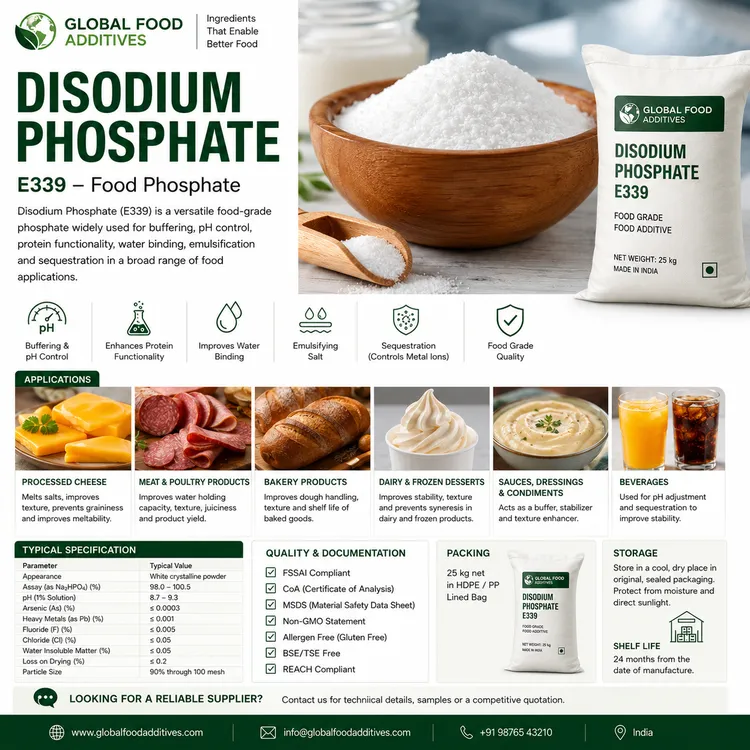 Disodium Phosphate food additive food additive ingredient illustration