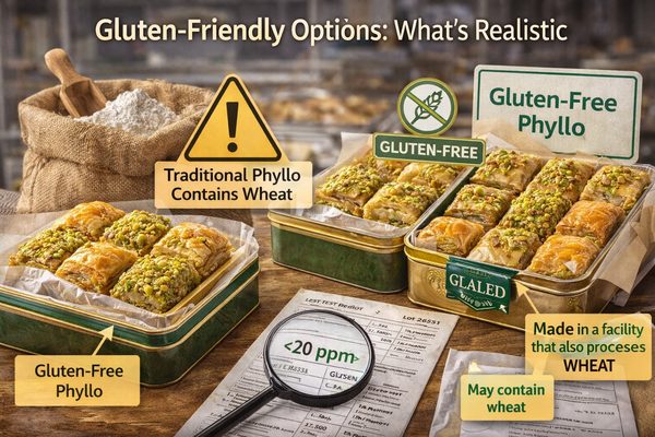 Gluten-Friendly Options: What’s Realistic — Baklava Academy