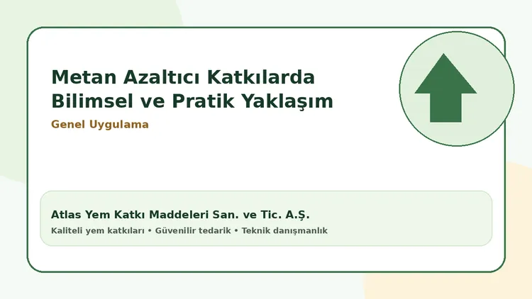 Metan Azaltıcı Katkılarda Bilimsel ve Pratik Yaklaşım